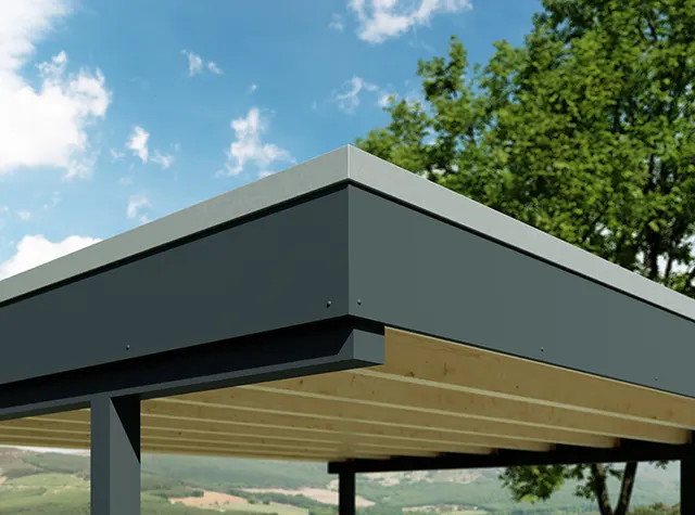 Dachblende HPL-Fassadenplatten
